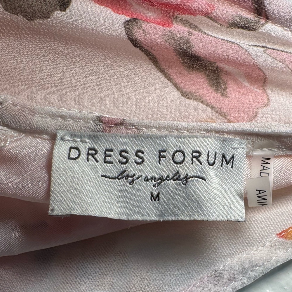 Dress Forum Pink and White Floral Maxi Dress - Picture 6 of 6